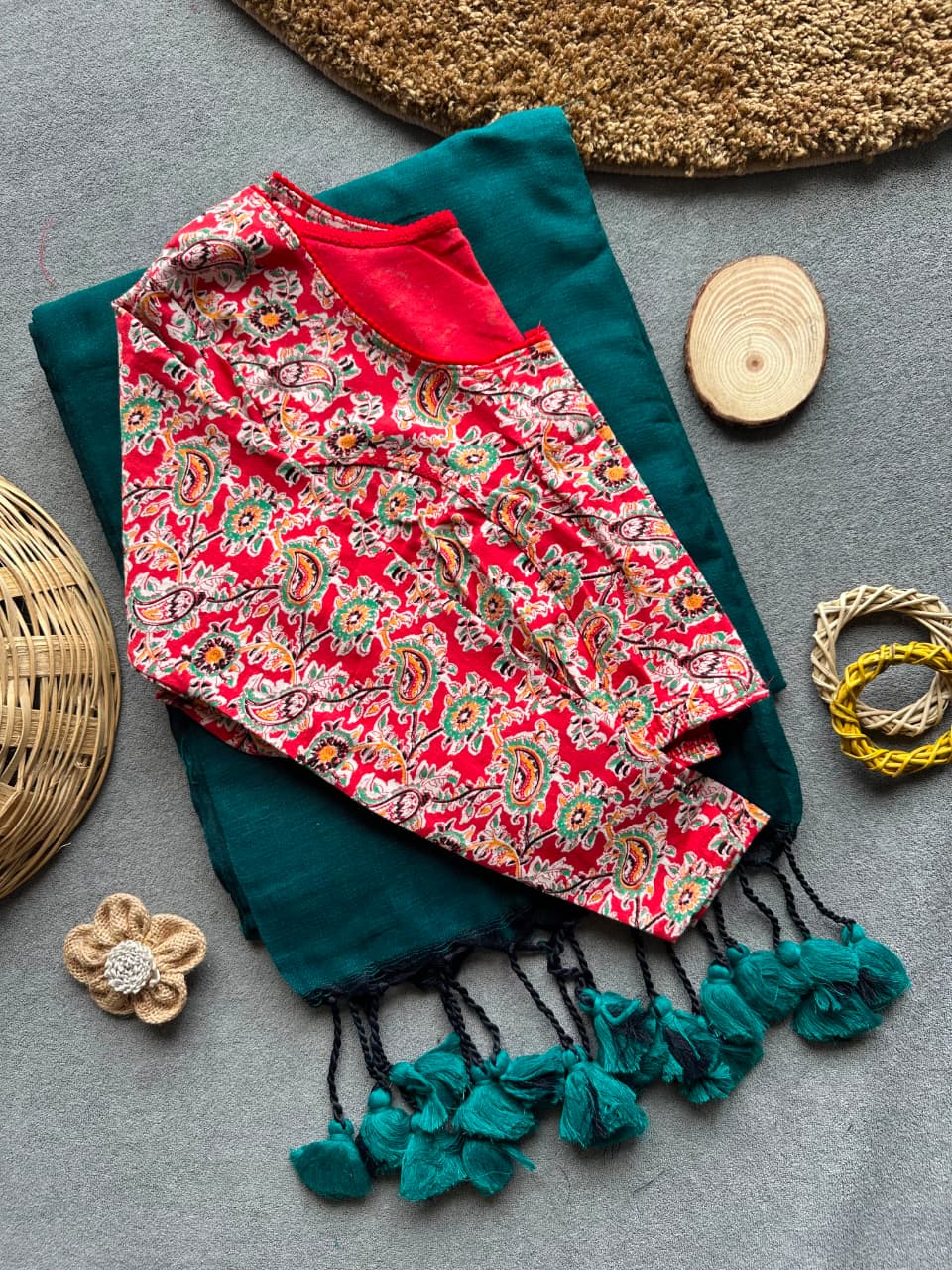 Pure Khadi Cotton Plain Saree