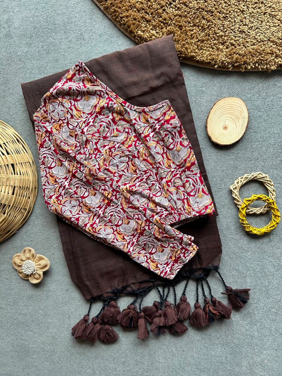 Pure Khadi Cotton Plain Saree
