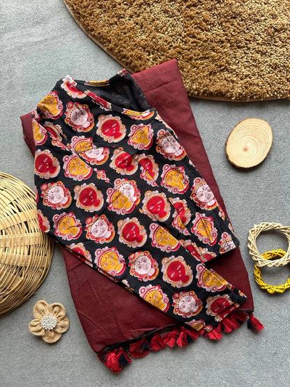 Pure Khadi Cotton Plain Saree