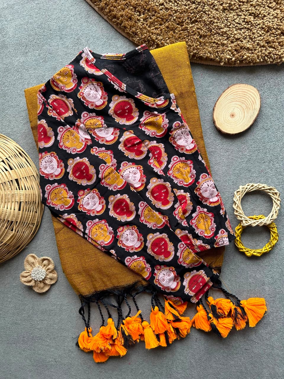 Pure Khadi Cotton Plain Saree