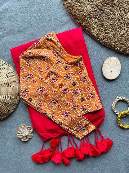 Pure Khadi Cotton Plain Saree