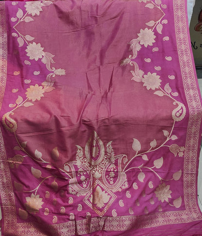 Chainya Tissue Shimmer Hand Dyeing Work Saree