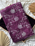 Premium Pure Kota Doriya Multi Thread Zaal Work Saree