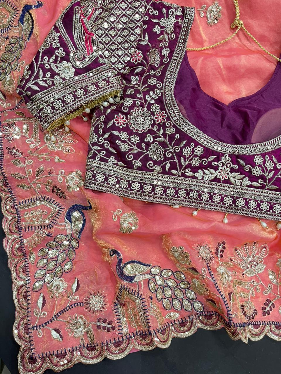 Very Soft Elegant Rich Look Sartin Saree