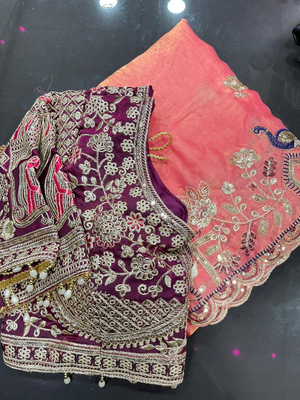 Very Soft Elegant Rich Look Sartin Saree