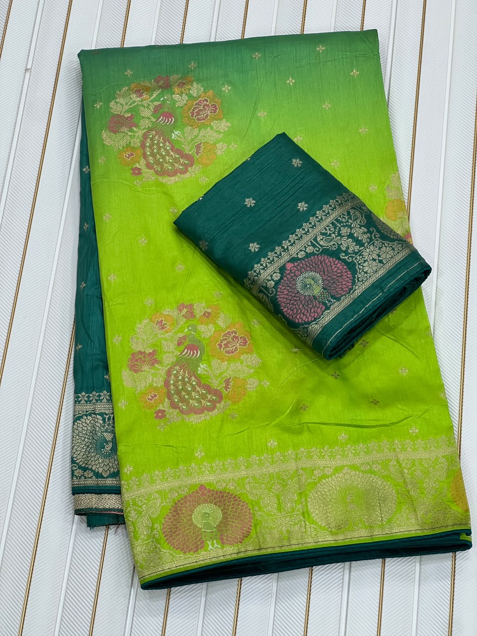 Rangrez Rani – Pure Dola Silk Meena Weave Saree