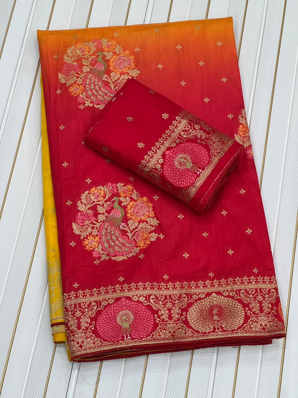 Rangrez Rani – Pure Dola Silk Meena Weave Saree