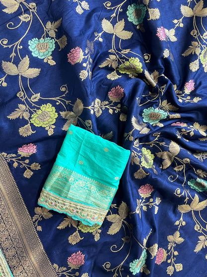 Elegant Dolla Silk Embroidered Saree with Unstitched Blouse