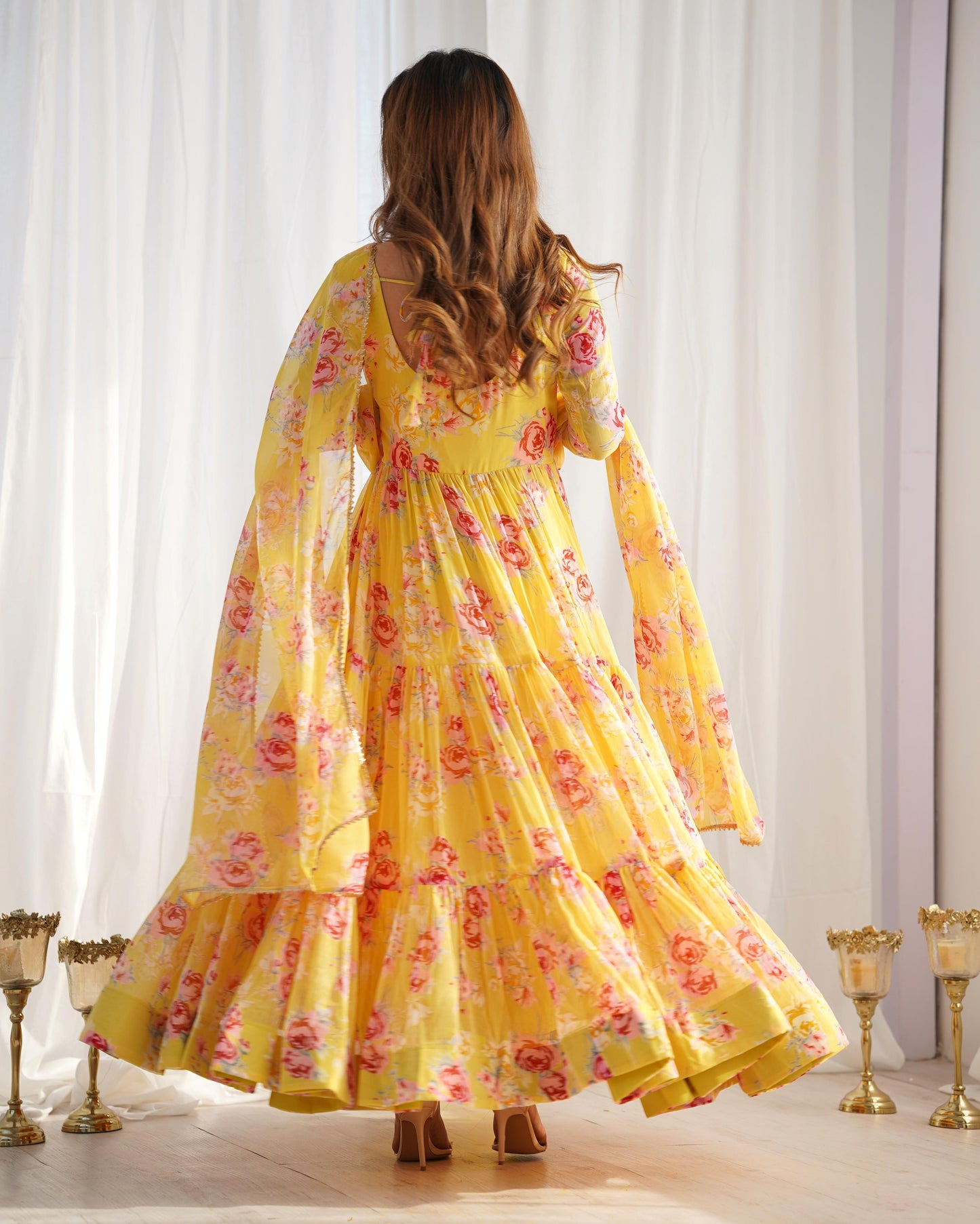 Huge Flair 8.25 MTR Anarkali Gown With Digital Print