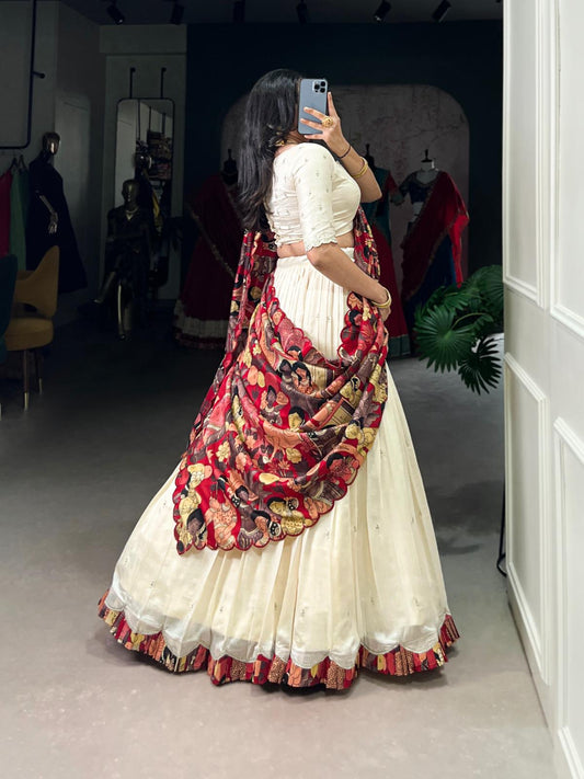 Vichitra Silk Sequence And Embroidered Work Lehenga choli