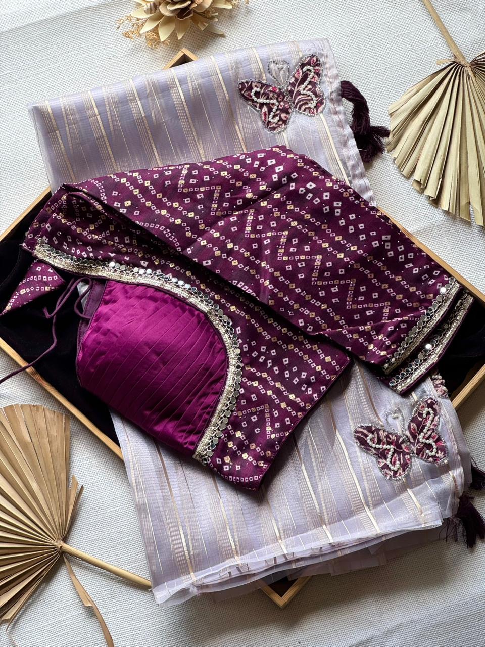 Pure Soft Class Tissue Silk Handwork Saree