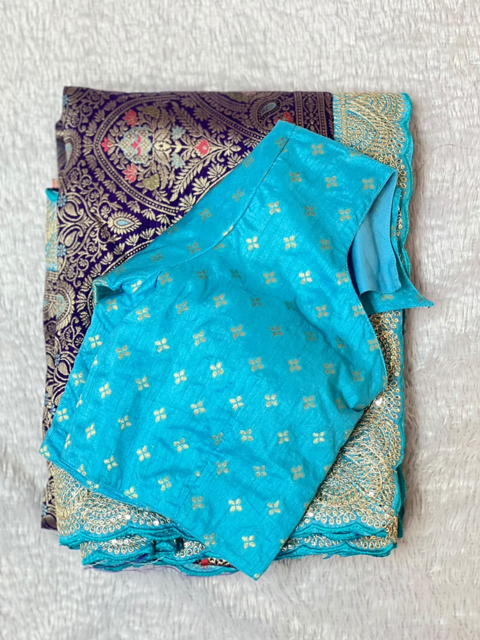 Dolla Silk Embroidered Saree Set