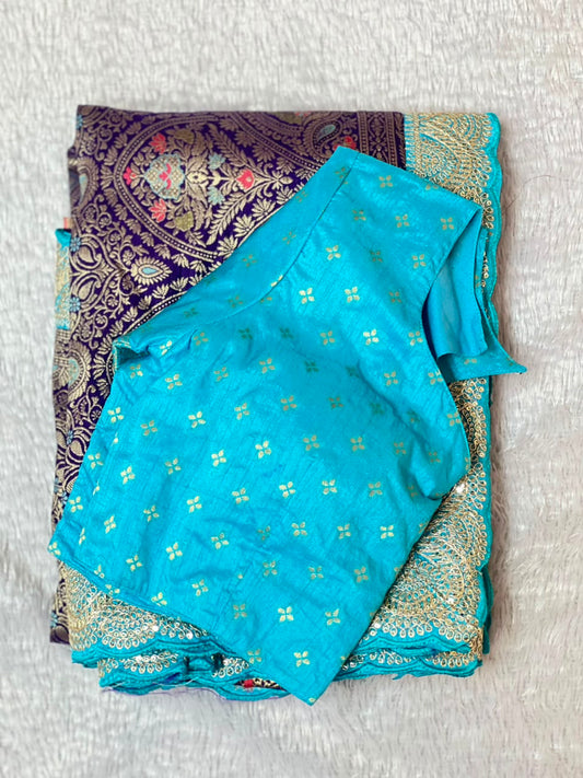 Dolla Silk Embroidered Saree Set