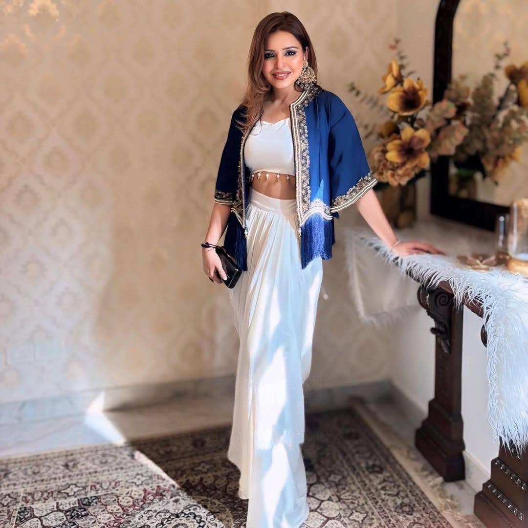 Creap Silk With Moti Lace Work Koti Blouse