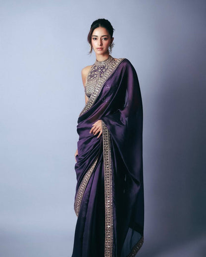 New Wear Jimmy Chuu Thead And Sequence Work Saree