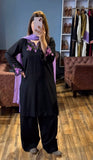 Riyon Silk With Embroidery Work Top And Farshi Plazzo