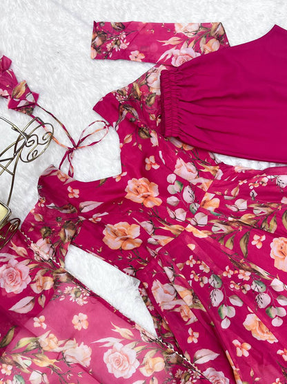 Heavy Soft Pure Organza Silk Anarkali Gown