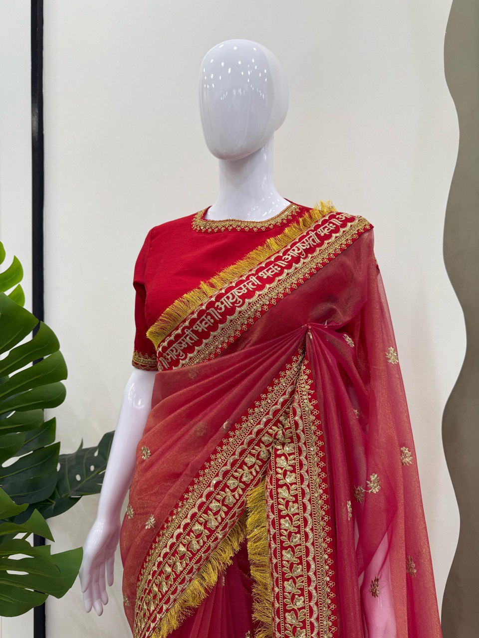 Designer Saree on Twil Net Febric with Coding & Thred with Sequnce work