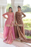 Beautifull Fendy With Rich Sequience Embroidery Work Top Sharara