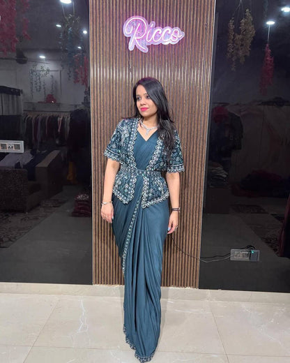 Ready To Wear Georgette Koti Saree