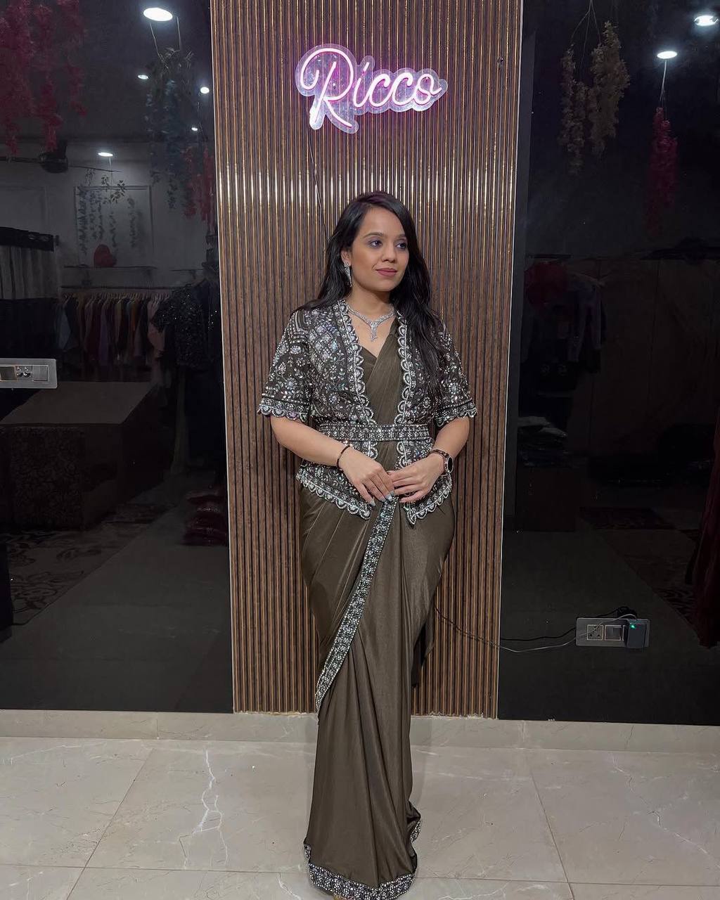 Ready To Wear Georgette Koti Saree