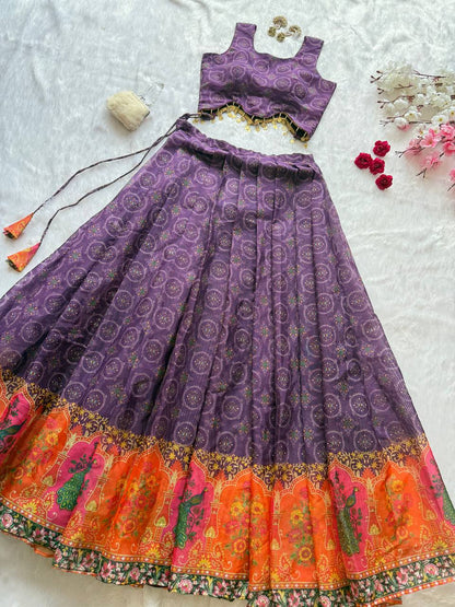 You gonna love elegance with Modern touch ,Here we Presenting Exclusive Designer  lehnga Design 🌸