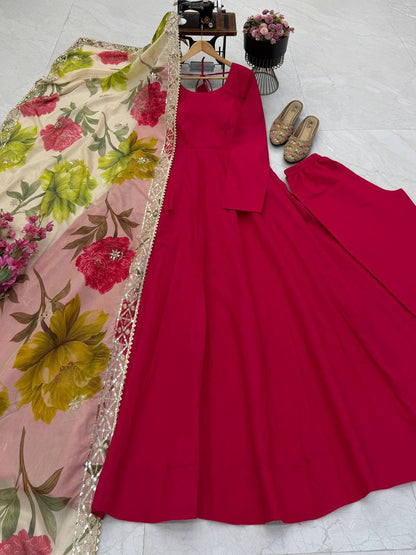 Pure Chanderi Silk Anarkali Bottom